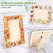 6 Packs Summer Picture Frame Painting Craft Kit with 50 Stickers Rhinestone Stickers Painting Tools Set 2 Brushes for DIY Kids Crafts Decorate